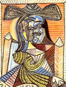 Femme Sitting 5 1938 cubist Pablo Picasso Peinture à l'huile